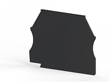 444 125, Концевой сегмент на клеммники AVK(2,5-10)/ AVK RD (2,5-4), (черный), NPP 2,5-10 | код 0.0.0.4.44125 | KLEMSAN