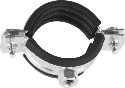 Хомут сантехнический 1'1/2 (48-53 мм) гайка М8 | код 1102 | ПрофСан