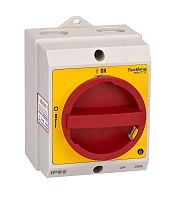 ГЛАВНЫЙ/АВАРИЙНЫЙ ВЫКЛЮЧАТЕЛЬ-РАЗЪЕДИНИТЕЛЬ 3P 20A ЗАКРЫТОГО ИСПОЛНЕНИЯ IP65 С ЗАМКОМ | код MSD20311R | Systeme Electric