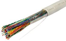 Cabeus UTP-50P-Cat.5-IN Кабель витая пара UTP (U/UTP), категория 5, 50 пар (24 AWG), одножильный (solid), PVC нг(А)-LS | код 7283c | Cabeus