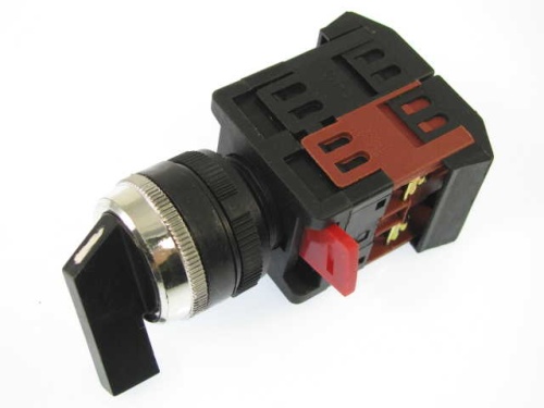 Переключатель АLС-22 черный с длинной рукояткой на 2 фиксир.положения I-O 1з+1р (ANDELI) | код ADL10-016 | ANDELI