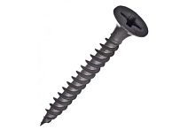 Саморез гипсокартон/металл 3,5х32 черный (100шт) | код. 6831782-100 | ЭТМ