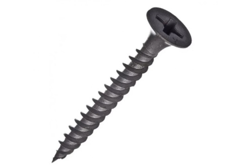 Саморез гипсокартон/металл 3,5х32 черный (100шт) | код. 6831782-100 | ЭТМ Саморез гипсокартон/металл 3,5х32 черный (100шт) | код. 6831782-100 | ЭТМ