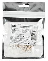 Дюбель-хомут 5х8мм для плоского кабеля нейлон бел. (уп.25шт) | код UDH14-05-08-025-K01 | IEK