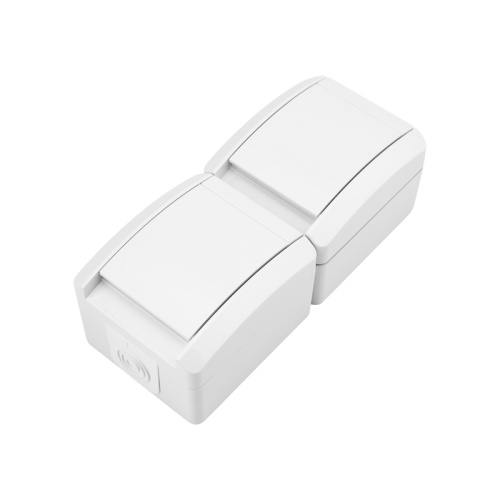 Блок вертикальный 2 розетки INDUSTRIAL IP54 с заземлением, о/у, белый KRANZ | код KR-78-0802 | KRANZ Блок вертикальный 2 розетки INDUSTRIAL IP54 с заземлением, о/у, белый KRANZ | код KR-78-0802 | KRANZ