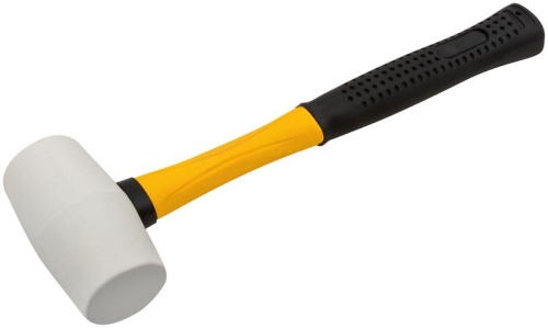 Киянка резиновая белая, фиберглассовая ручка 45 мм (230 гр) | код 45501 | FIT фото 2 Киянка резиновая белая, фиберглассовая ручка 45 мм (230 гр) | код 45501 | FIT фото 2