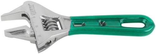 Ключ разводной "Смарт" CrV укороченный узкие губки шкала экстра увелич. захват 115мм 24мм FIT 70211 фото 6