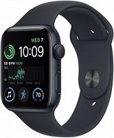 Смарт-часы Apple Watch SE 2022 A2723 44мм OLED корп.темная ночь рем.темная ночь разм.брасл.:M/L (MNTG3LL/A) | код 1872237 | APPLE