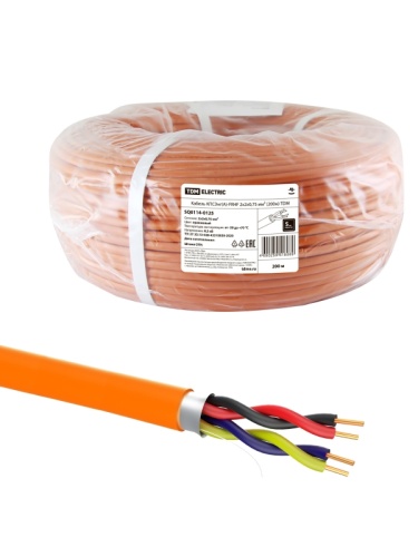 Кабель КПСЭнг(А)-FRHF 2х2х0.75 мм (бухта 200м) ТРТС | код SQ0114-0125 | РЭМЗ ТМ