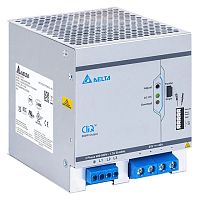 Блок питания импульсный CliQ M, 960W, 40А, 3(2)х320(380)_575VAC / 24VDC, DIN35, реле DC OK, винт.клеммы, ал.корпус | код DRM-24V960W3PN | Delta Electronics
