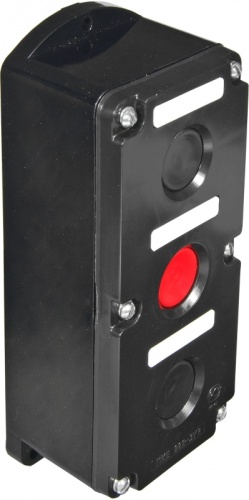 Пост кнопочный ПКЕ222-3, два толкателя цилиндрических черных, один толкатель цилиндрический красный, 3 места, пристраиваемый, 1з+1р, IP54, У3 | код A8303-80076549 | РЕЛЕ И АВТОМАТИКА Пост кнопочный ПКЕ222-3, два толкателя цилиндрических черных, один толкатель цилиндрический красный, 3 места, пристраиваемый, 1з+1р, IP54, У3 | код A8303-80076549 | РЕЛЕ И АВТОМАТИКА