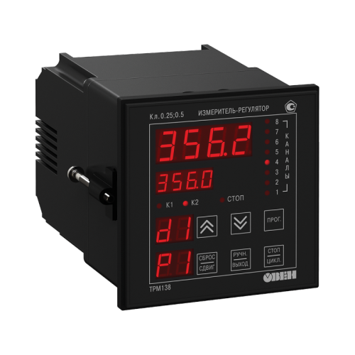 Измеритель-регулятор универсальный восьмиканальный ТРМ138-ИИТТРРРР | код 36573 | ОВЕН