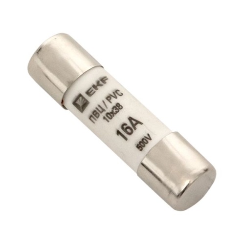 Плавкая вставка цилиндрическая ПВЦ (10х38) 16А PROxima | код pvc-10x38-16 | EKF фото 2