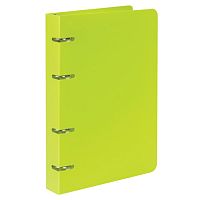 Тетрадь на кольцах А5 160х215 мм, 80 л., пластик, клетка, BRAUBERG, Салатовый , 403250 | код 403250 | BRAUBERG