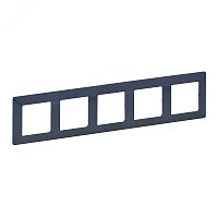 Valena LIFE Рамка 5 постов лазурь универсальная | код 754095 | Legrand