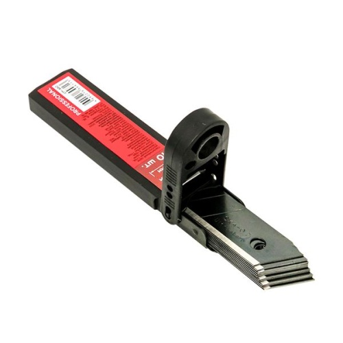 Набор сменных лезвий 18 мм СМ-60 (10 шт, вороненные, SK4, 7 сегментов) Professional | код cm-s60 | EKF фото 2