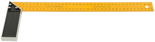 Угольник столярный желтый усиленный 400 мм | код 19440 | FIT фото 4