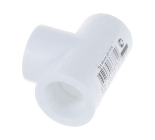 Тройник полипропиленовый PPR 20мм белый | код 9000000420 | Политэк Тройник полипропиленовый PPR 20мм белый | код 9000000420 | Политэк