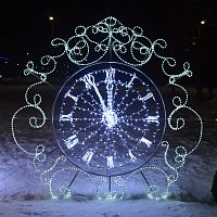 Декоративная декорация Часы 250 см | код 501-505 | NEON-NIGHT