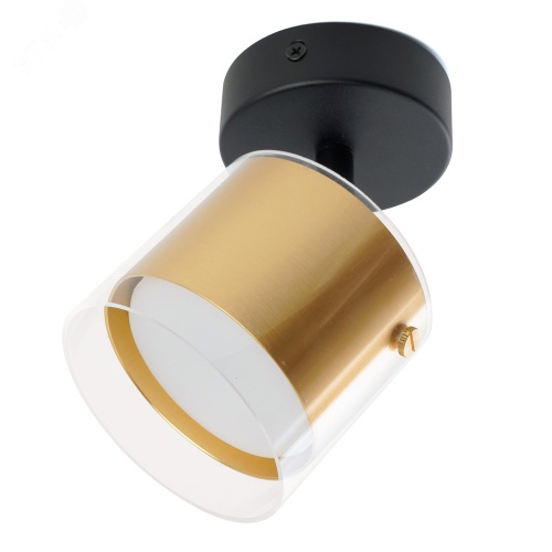 Светильник ДБО GX53 без лампы наклонный золото черный | код HL3891 48797 | FERON