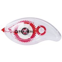 Корректирующая лента BRAUBERG Red Power, 5 мм х 8 м, в упаковке с европодвесом, 222053 | код 222053 | BRAUBERG