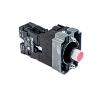 Основание с модулем подсветки, 1NC блок-контакт, красный, 220V AC/DC, мет. MTB2-BW634 | код 43297 | MEYERTEC