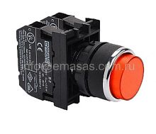 Кнопка выступающая красная B102HK (1НО+1НЗ) | код B102HK | EMAS
