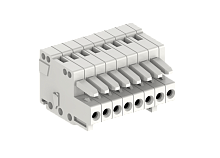425105/100 Розетка каб. MCS с пластиной разгрузки натяжения, шаг 2.5мм, 5 конт., бел., шт | код 425105/100 | SUPU