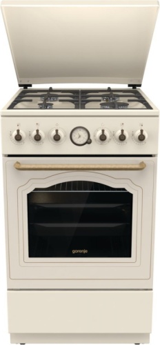 Плита Газовая Gorenje GGI5BCLI бежевый (металлическая крышка) реш.чугун | код 1874791 | GORENJE
