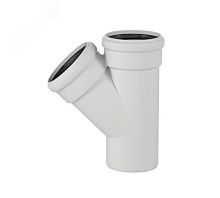 Тройник двухраструбный 45 град. 90х75 для бесшумной канализации | код 334210 | Ostendorf