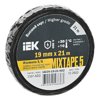 MIXTAPE 5 Изолента Х/Б 19мм 21м IEK | код UIZ20-19-21-K02 | IEK