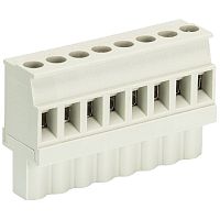 Розеточный разъем, прямой, на кабель, шаг 5,08 мм, 2 полюса, номинальное сечение: 2,5 мм кв., винтовая фиксация провода, 400V, 12А, без маркировки, цвет: серый, серия 8213 B VL | код 25.346.3253.0 | Wieland