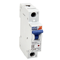 Автоматический выключатель модульный OptiDin BM63-1D2-10-УХЛ3 (ВМ63) (1шт.) КЭАЗ | код 262525 | КЭАЗ