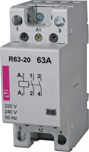 Контактор модульный R 63-11 24V | код 002463485 | ETI Контактор модульный R 63-11 24V | код 002463485 | ETI