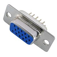 Разъём D-SUB RUICHI DHB-15F, 15 контактов | код 58042 | Ruichi
