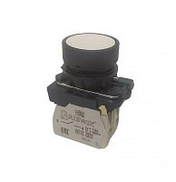 Выключатель кнопочный КМЕ-4110м-Л УХЛ3 1НО+НЗ 10А IP40 24В толкатель цилиндрический с индикацией d посадочного отверст. 22мм бел. ЭЛЬКОМ A8012-02839527