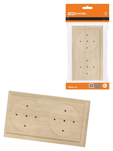 Накладка на бревно деревянная универсальная НБУ 1Пх2 92х167 мм, береза TDM | код SQ1821-0416 | TDM