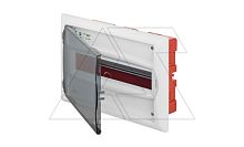 Щит встраив. ECO BOX 1x12M, N/PE 2x 2x16+7x10mm2, дымчатая пласт. дверь, белый RAL9003, 240x360x106mm, IP40 | код 2513-01 | Elektro-plast Nasielsk