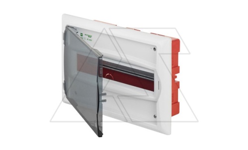 Щит встраив. ECO BOX 1x12M, N/PE 2x 2x16+7x10mm2, дымчатая пласт. дверь, белый RAL9003, 240x360x106mm, IP40 | код 2513-01 | Elektro-plast Nasielsk