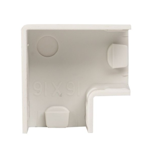 Поворот 90 гр, (16х16) (4 шт) белый-Plast | код abw-16-16x4 | EKF фото 4