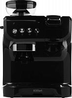 Кофеварка рожковая Kitfort КТ-7107 1560Вт черный/серебристый | код 1896492 | KITFORT