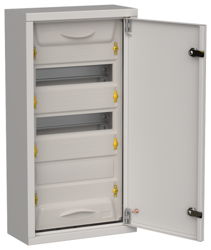 TITAN 5 Корпус мет. ЩРн-36 (1х36) 585х310х140 IP31 сер IEK | код TI5-50-N-036-31-7035 | IEK