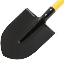 Лопата штыковая ЛУ, с желтым металлизированным черенком и V-ручкой 215х285х1130 мм | код 77215 | РОС