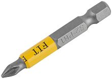 Биты кованые сталь S2 односторонние 50 мм PH1 Профи 2 шт блистер | код 57504 | FIT