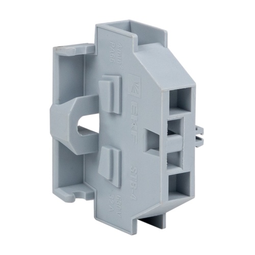Миниклемма STB-4 32A (50 шт) серая EKF PROxima | код stb-m-4-gray-r | EKF