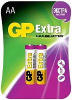 Батарея GP Extra Alkaline 15AX LR6 AA (2шт) блистер | код 985257 | GP