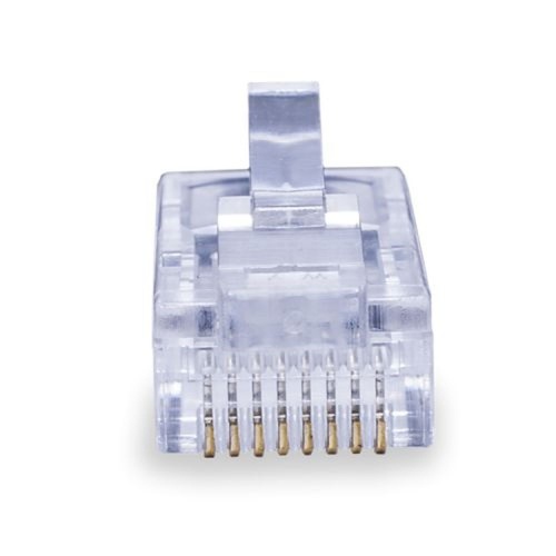 Коннекторы 8P8C (Компьютерные разъемы) U/UTP Cat.5e 50U 2pb (RJ-45) Уп. 100шт. (RJ-45 8P8C UTP 5e) | код 10-0241 | SUPRLAN