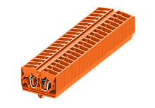 254312 Клемма TB 1-1 проходная фронт. подключение с защелк.ножками, сеч. 2.5мм2, оранж., шт | код 254312 | SUPU