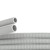 Труба ПВХ гибкая гофр. д.32мм, сверхтяжёлая без протяжки, 25м, цвет серый | код 90532+ | DKC