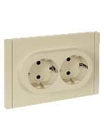 FORTE&PIANO Роз. 2-я с з/к з/ш б/к 16А FP423 ван. IEK | код FP-R24-16-1-K10 | IEK